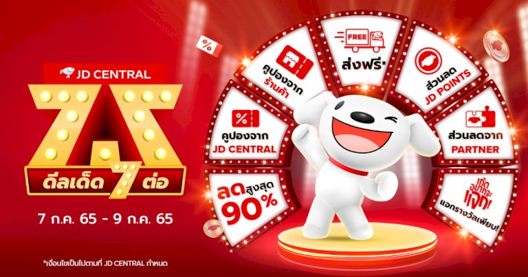 jd-central ปล่อยโปรฯ-รับครึ่งปีหลัง ‘jd-central-7.7 ดีลเด็ด-7-ต่อ