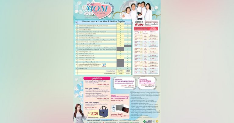 รพ.เจ้าพระยาจัดโปรโมชั่นเพื่อคุณแม่
