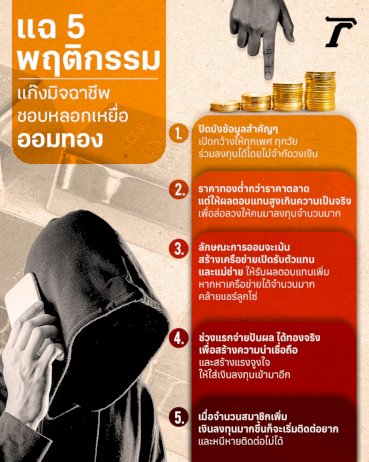 ก่อน-“ออมทอง”-ต้องรู้-แฉ-5-พฤติกรรมที่แก๊งมิจฉาชีพชอบหลอกเหยื่อลงทุน